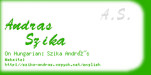 andras szika business card